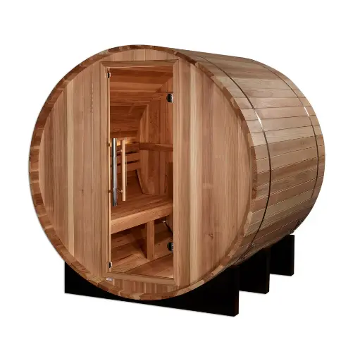 [GDI-B8024-01] Zurich Traditional Barrel Steam Sauna Outdoor 4-Person Model   